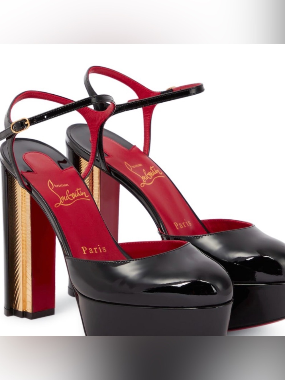 Christian Louboutin Coluna 130 Patent Leather Pumps